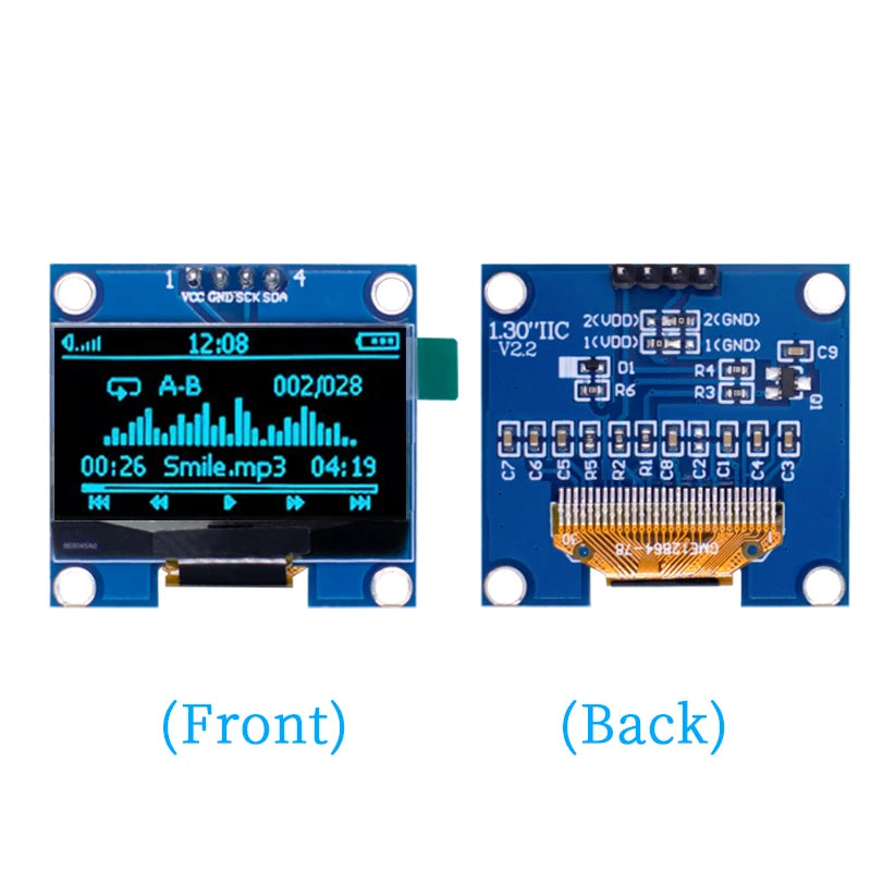 1.3 inch OLED module SPI/IIC I2C Communicate white/blue color 128X64 1.3 inch OLED LCD LED Display Module 1.3" OLED Module 1-10