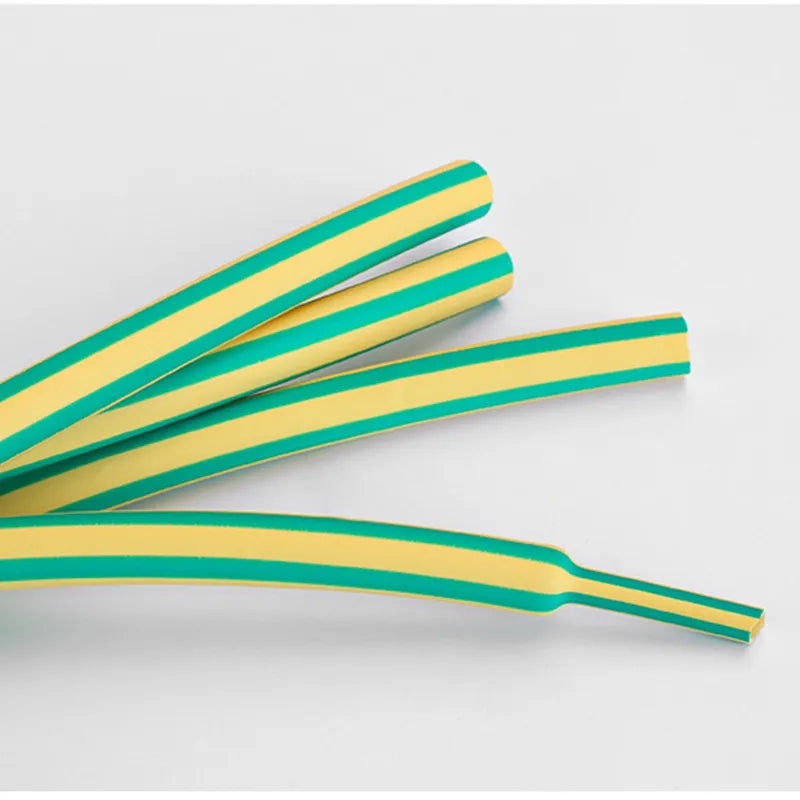 1M 3:1 Heat Shrink Tube with Glue Adhesive Lined  Dual Wall Tubing Sleeve Wrap Wire Cable Kit Yellow Green Dual Wall