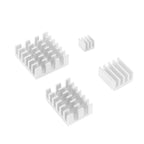 GPUHOLD Chipset Cooler 4pcs/5pcs For Raspberry Pi 2/3/4 3B+4B Heat Sink Aluminum Heatsink Radiator Cooler Kit for Raspberry Pi
