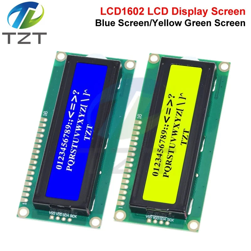 DIYTZT 1/3PCS LCD1602 1602 module Blue green screen 16x2 Character LCD Display Module HD44780 Controller blue blacklight