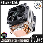 CPU Efficient Cooler Fan 90mm 4pin/PWM PC Tower Type Radiator 2/4/6 Heat Pipe Install LGA2011 X79 X99 115x 1200 1700 AMD AM3 AM4