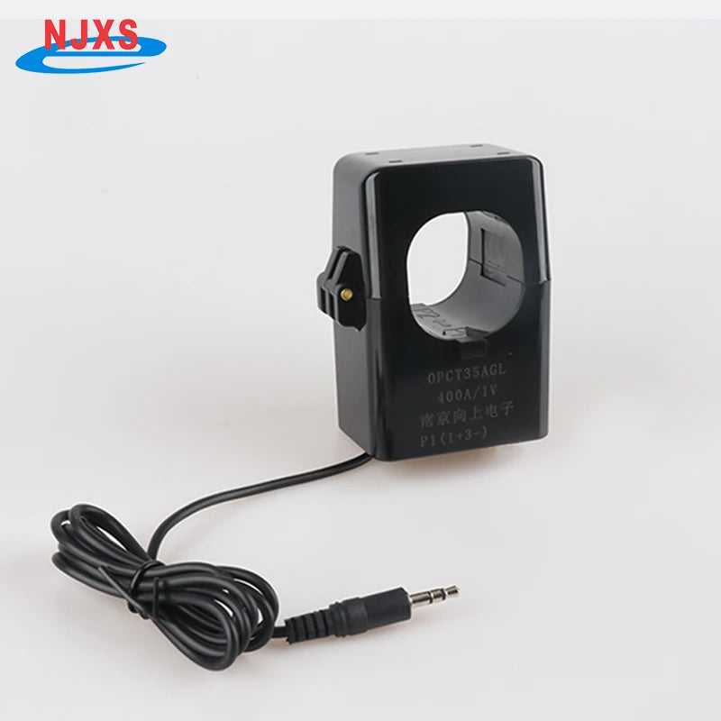 NJXSE OPCT35AGL Clamp Current Transformer 100A 200A 300A 400A 500A 600A / 1V 333mV 40mA 50mA Split Core CT with 3.5mm Jack