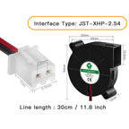 1 Pcs 4020/5015 Blower Turbo Cooling Fan Brushless DC 5V&12V&24V 3D Printer With 2Pin Dupont Wire Cooler 30cm Wire for J-head