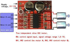 10pcs 5pcs L298N MINI Controller Board 1.5A 2 Way DC Motor Driver Module Speed Dual H-Bridge Replace Stepper for Smart Car Power