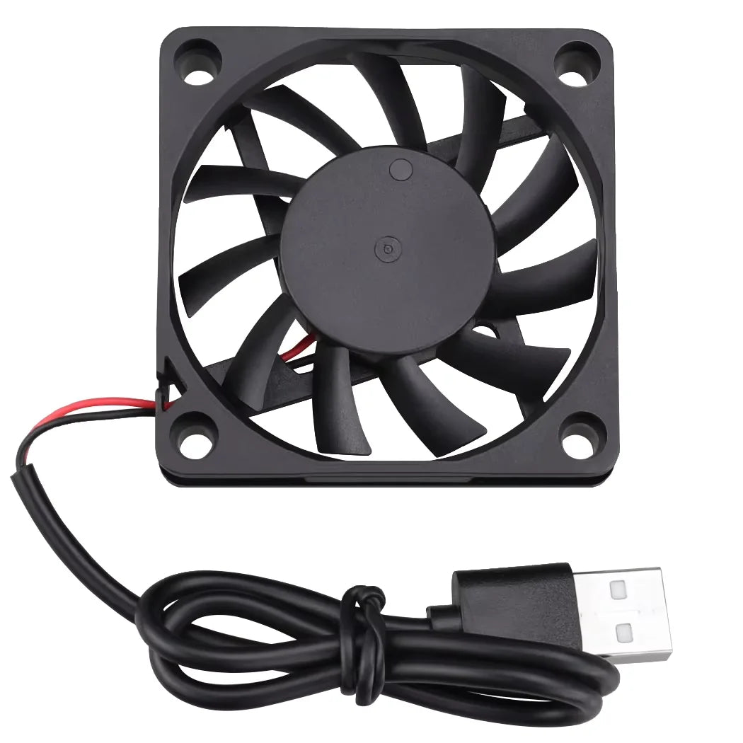 60x60x10 mm DC 5V 12V 24V 6010 Brushless Cooling Fan, Replacement Ball Bearing 60mm Fan for Cooling DIY PC Computer Case Fan