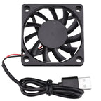6010 Fan 60x60x10mm DC 5V 60mm X 10mm Brushless Cooling Fan, Replacement 60mm Fan for Cooling DIY PC Computer Case