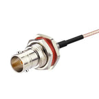 SMA to BNC Plug Adapter 1Pcs RP-SMA Male Female Plug with Nut Bulkhead Jack High Performance for CCTV Camera