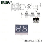 0.56inch Digital tube Common AnodeCathode Red 1 2 3 4 Bit digital Tube LED Display 7 segment 0.56