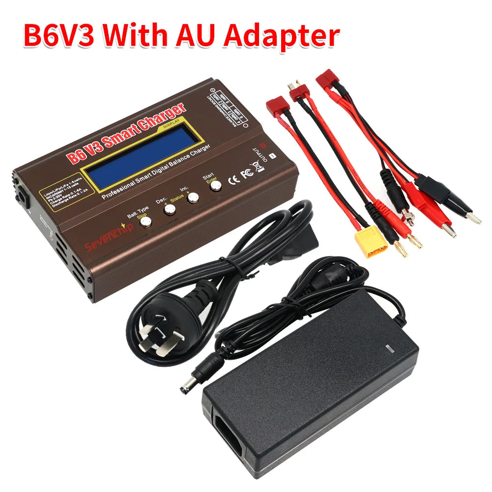IMAX B6 V3 80W 6A Battery Charger LiHv Lipo NiMh Li-ion Ni-Cd Digital RC Charger Lipro Balance Charger Discharger 15V 6A Adapter