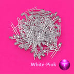 SAMIROB 60/100Pcs 3mm LED Diode Kit F3 Schottky Assorted Diode Red White Green Blue Yellow Orange Pink Purple Warm White for DIY