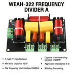 3-Way 200W 5500Hz / 5300Hz 3 Unit Home Theater High Power Audio Crossover Filters Professional Speaker Frequency Divider