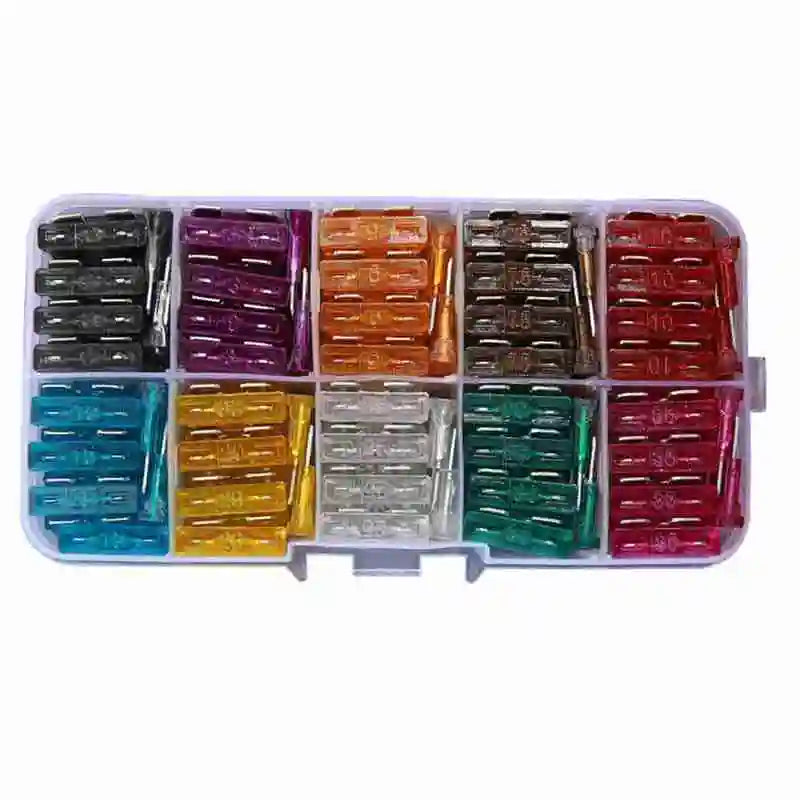 50/100Pcs Car Fuses Kit Assorted Auto Truck Standard Blade Fuse Assortment 2A 3A 5A 7.5A 10A 15A 20A 25A 30A 35A Auto Fuse