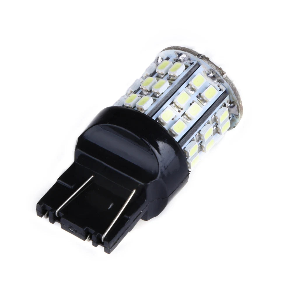 10-2pcs T20 W21W 7443 7440 LED 64-SMD 1206 LED for Car Bulbs 12V Brake Signal Lamp Brake Reverse Parking Light 64-SMD White