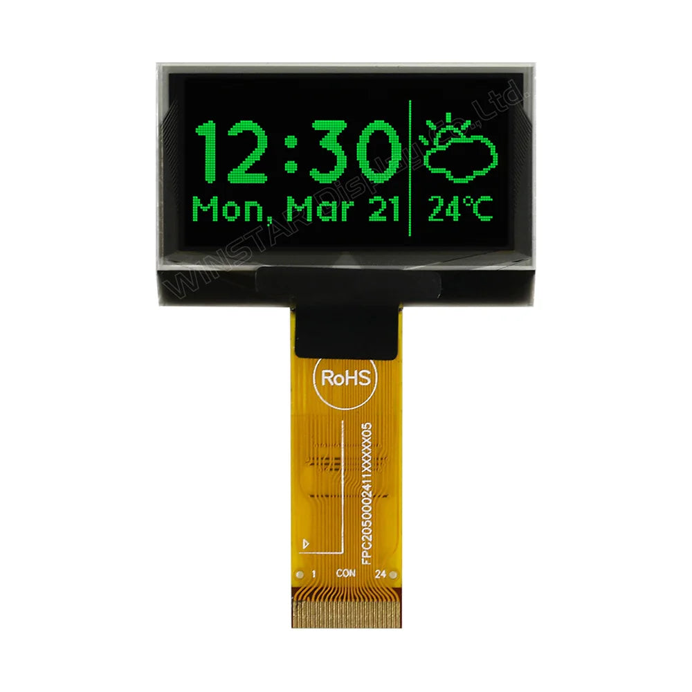 Winstar WEO012864A REX012864A 24PIN SSD1309 COG Graphic SSD1309 3V 128x64 OLED Display 1.54 Inch 1.54” 6800/8080/SPI/I2C