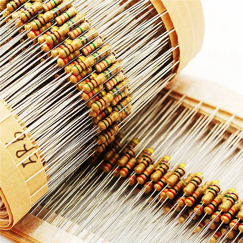 100Pcs 0.1R-0.91R Ohm Carbon & Metal Oxide Film Axial Resistor 5% 0.5W 1W 2W 3W 5W 4-Band 0.2R 0.1R 0.12 0.15 0.18 0.22 0.24