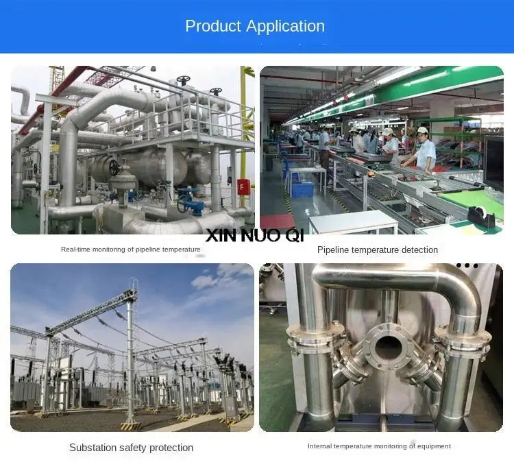 Industrial Non-contact Online Infrared Thermodetector Probe High Temperature Infrared Temperature Sensor Transmitter 4-20ma