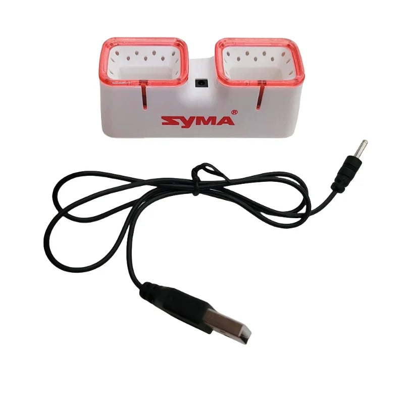 SYMA X22 X22W X22SW Dual USB Fast Charger 7 4V 2S LiPo Battery Charger Smart LED Display Overcharge Protection RC Drones Quad