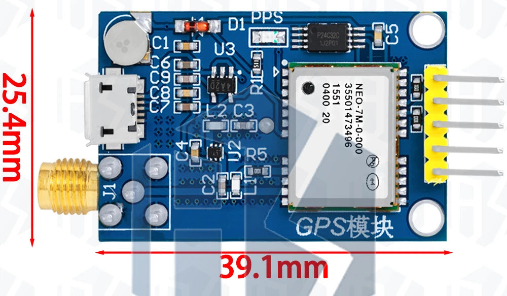 1PCS~8PCS GPS NEO-6M NEO-7M NEO-8M NEO-9m Satellite Positioning Module Development Board for Arduino STM32 C51 Microcontroller