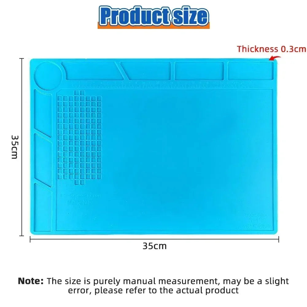 ESD Heat Resistant 932℉ Soldering Mat Job Tools Computer Phone Repair Kit Working Repair Pad Heatresistant Maintenance Platform