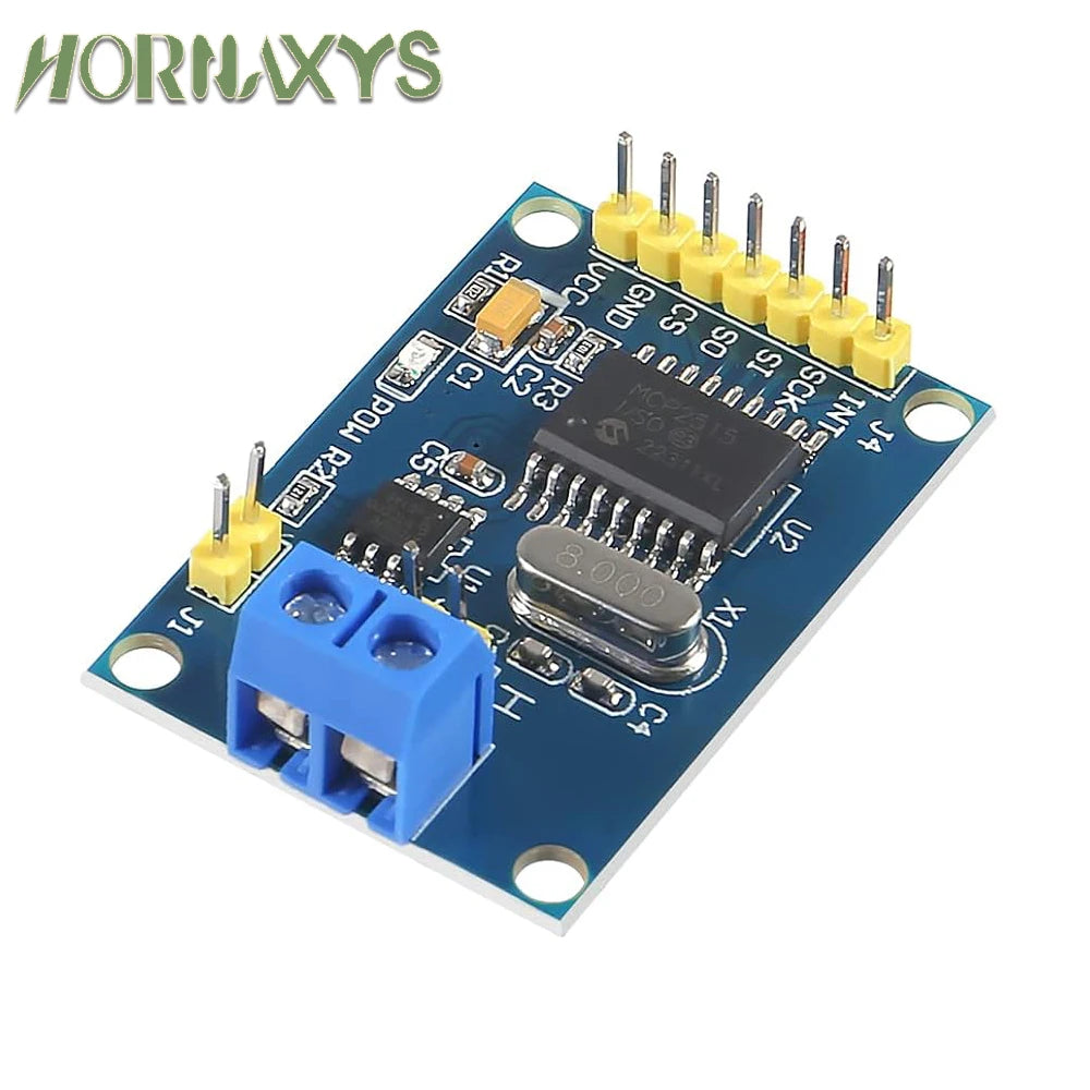 1/5/10pcs MCP2515 CAN Bus Module Board TJA1050 Receiver SPI For 51 MCU ARM Controller NEW