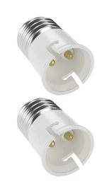2pcs B22 To E27 Lampholder Adapter Fireproof Screw E27 To Bayonet B22 LED Lamps Corn Bulb Light Socket Adaptor