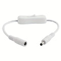 1Pc Inline 304 Switch On Off with Female Male Power Cable 5.5x2.1mm DC Connector Switch 5V 12V 24V for LED Strip Light