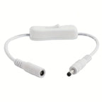 1Pc Inline 304 Switch On Off with Female Male Power Cable 5.5x2.1mm DC Connector Switch 5V 12V 24V for LED Strip Light
