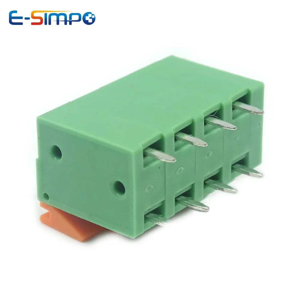 100pcs 142V 142R 5.08mm/0.2" Side/TOP Entry 2P3P4P6P8P10P 141V 141R FFKDSA1/V-2.54mm/0.1" PCB Spring Terminal Block Connector