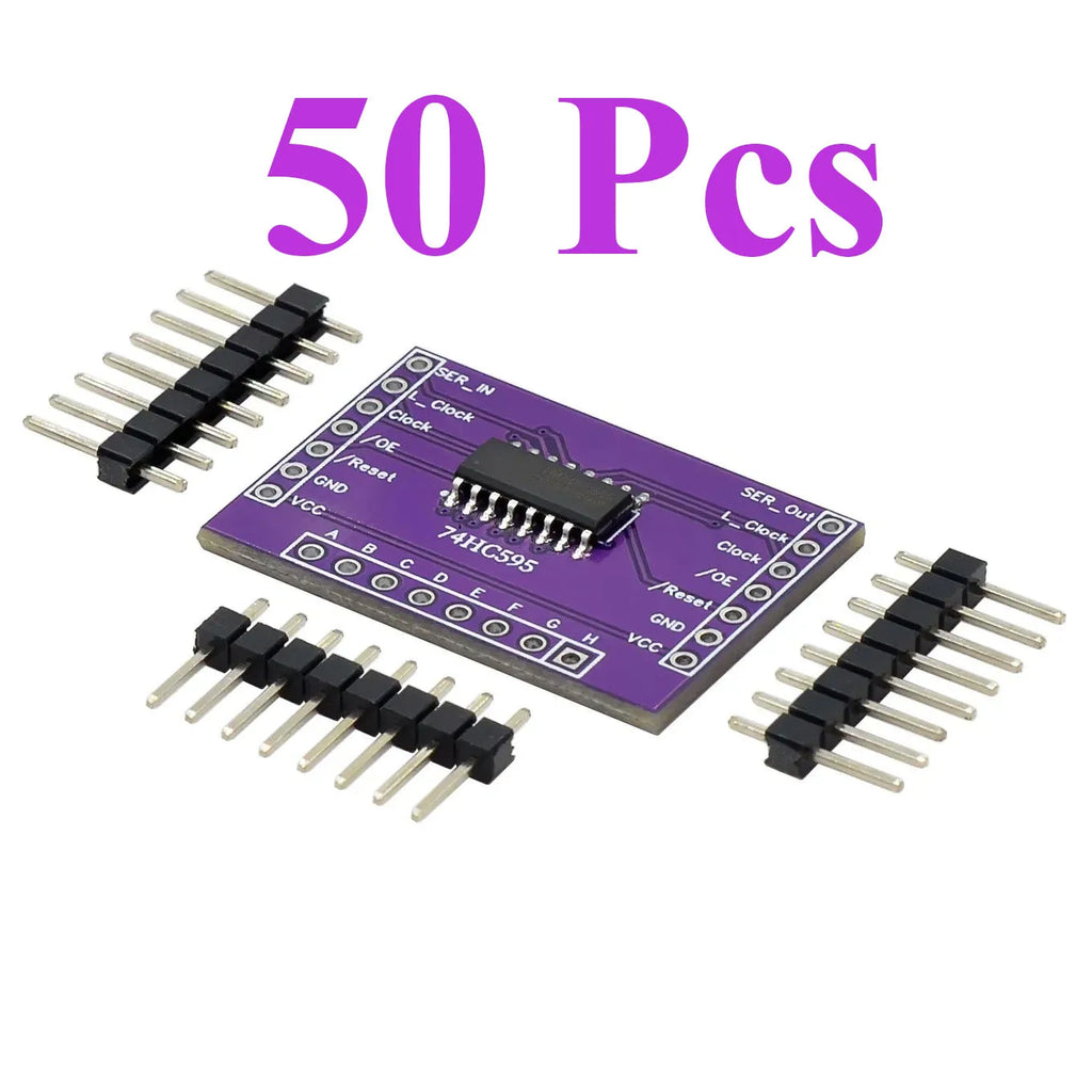 5~100Pcs 74HC595 8 Bit Serial To Parallel Shift Register IC Open Drain CMOS Chip Low Power Serial Output Electronic  Block