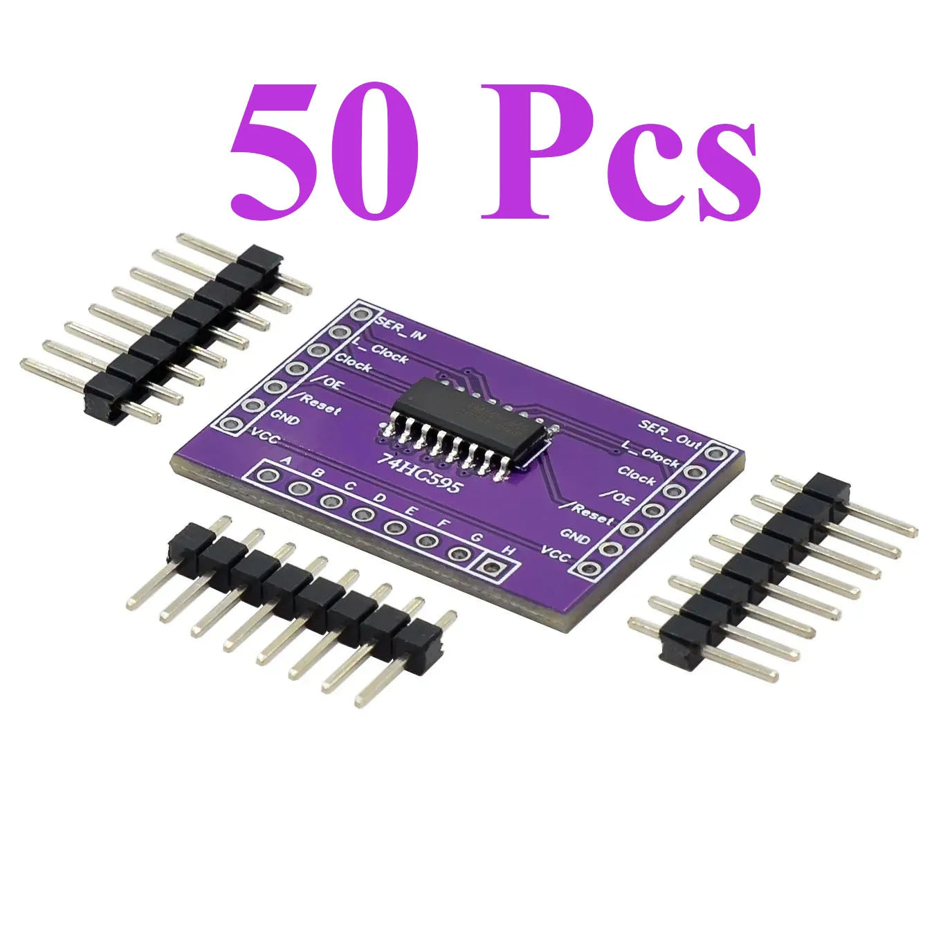 5~100Pcs 74HC595 8 Bit Serial To Parallel Shift Register IC Open Drain CMOS Chip Low Power Serial Output Electronic  Block