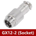 5/20PCS GX12 Connector 2/3/4/5/6/7 Pin Aviation Socket  Plug Docking Connector Male  Female Circular Connector 12mm