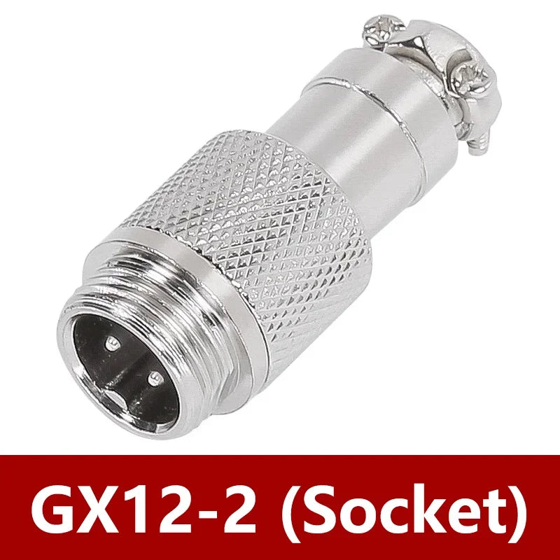 5/20PCS GX12 Connector 2/3/4/5/6/7 Pin Aviation Socket  Plug Docking Connector Male  Female Circular Connector 12mm