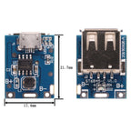 Type-C / Micro USB 5V 1A 2A Boost Converter Lithium Battery Step-Up Power Module Mobile Power Bank With Protection LED Indicator