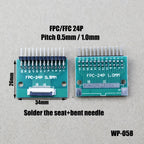 1pcs 4/6/8/10/12/15/16/18/20/22/24/26/30/34/36/40/42/45/50/56 Pin FPC/FFC Adapter Board 0.5mm To 2.54mm Connector