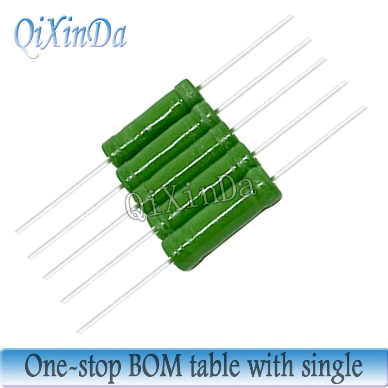 50PCS/Lot RX21 10W Wire Wound 5% Resistance 1R 10R 1K 5.1K 10K 12K 15K 20R 33R 27R 47R 510R Resistor RX21-10W 1 10 100 Ohms