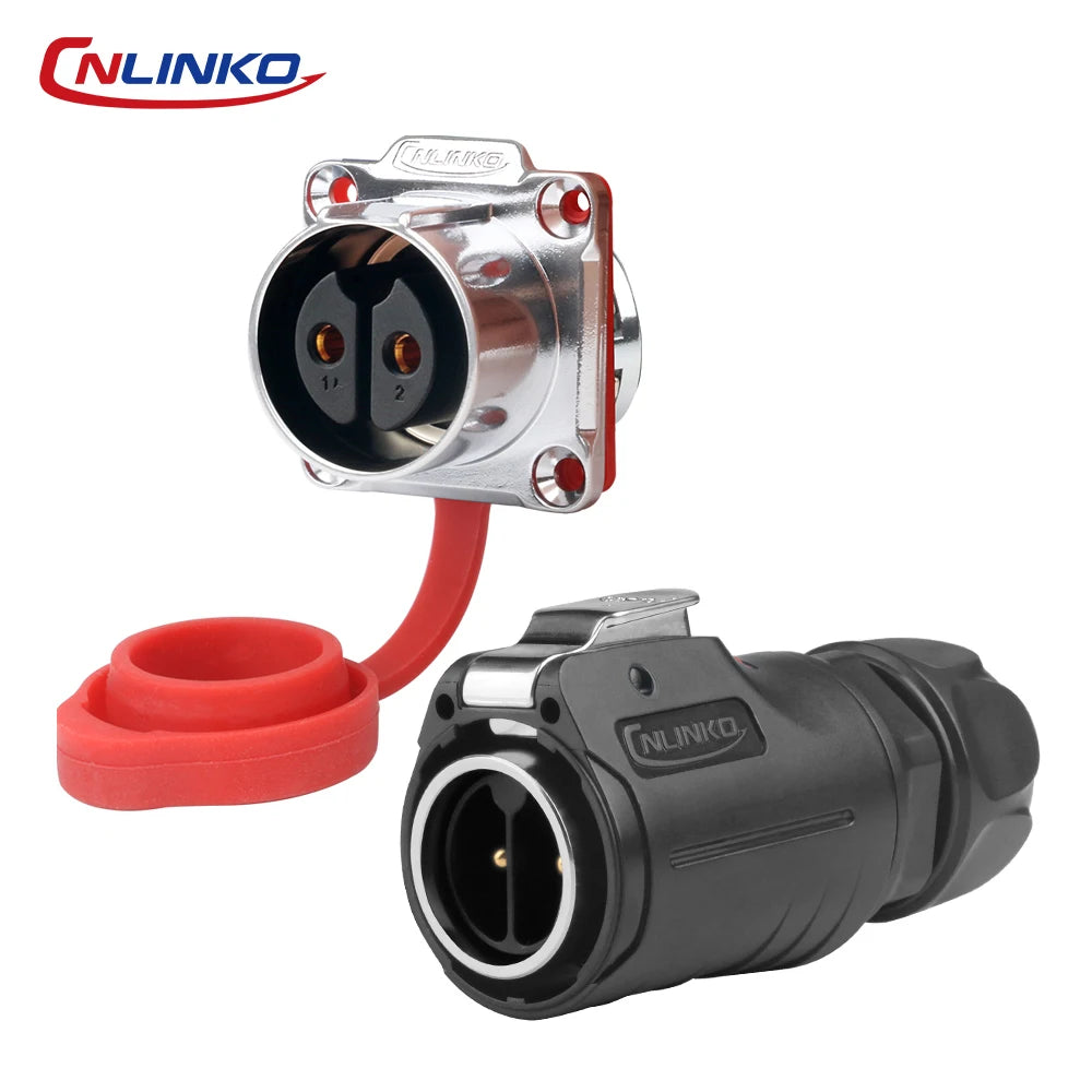 CNLINKO LP Series M12 M16 M20 M24 Waterproof Industrial Connector Screw-in Terminal Fast Plug Solderless Power Cable Connectors