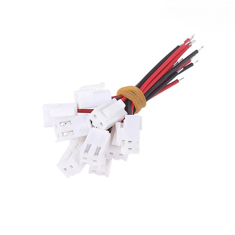 30PCS Small Mini MX1.25mm SH1.0mm ZH1.5mm PH2.0mm XH 2.54mm VH3.69mm 2Pin Male Female Plug Jack Connector Cable Wire Length10CM