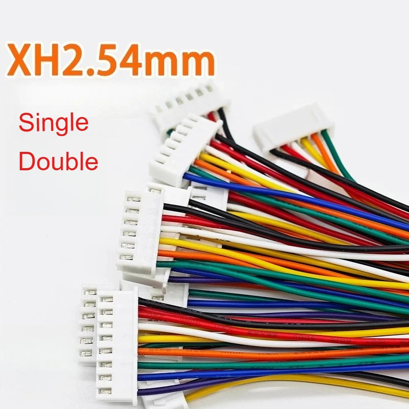 10PCS XH2.54 2/3/4/5/6~12Pin 0.1" Pitch Male Female Plug Socket TJC3 6cm/10cm/20cm/50cm 26AWG Wire Cable Harness Connector