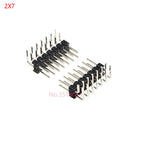 10PCS Double row MALE 2.54MM PITCH Right Angle PIN Header connector 2*2/3/4/5/6/7/8/9/10/16/20/40 PIN/P 2x/3/4/5/6/8/10/16/20/40