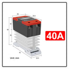 Solid State Relay Din Rail with Radiator SSR 25DA 40DA 60DA DC Control AC Single Phase SSR DA