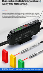 Intelligent Digital Display Fiber Optic Amplifier Sensor for Long and Short Distance Diffuse Reflection Induction Photoelectric