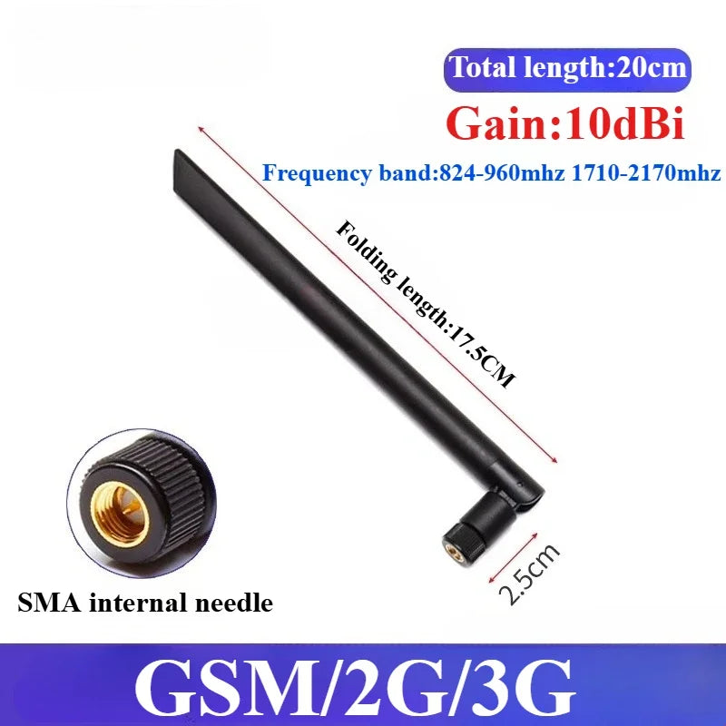 1Pcs 868MHz 915MHz Antenna 3dBi-10dBi SMA Male Head GSM/GPRS/2G/3G Antenna Waterproof Rubber Rod Antenna