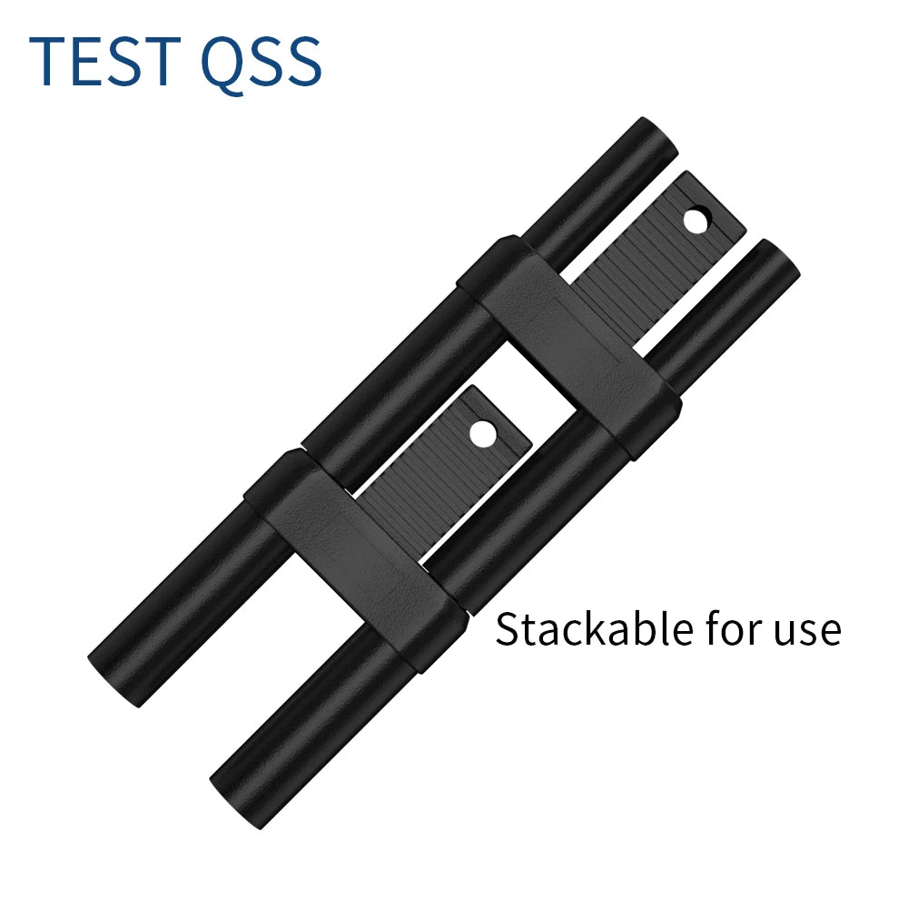 QSS 4mm Fully Enclosed Stackable Banana Plug Short-Circuit 19mm Spacing Electronic Component for Electronics
