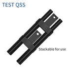 QSS 4mm Fully Enclosed Stackable Banana Plug Short-Circuit 19mm Spacing Electronic Component for Electronics