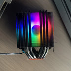 6 Heat Pipes CPU Cooler Black/White Silent RGB Cooling Fan for Intel LGA 1700 1200 1150 1151 1155 2011 X79 X99 1366 AMD AM5 AM4