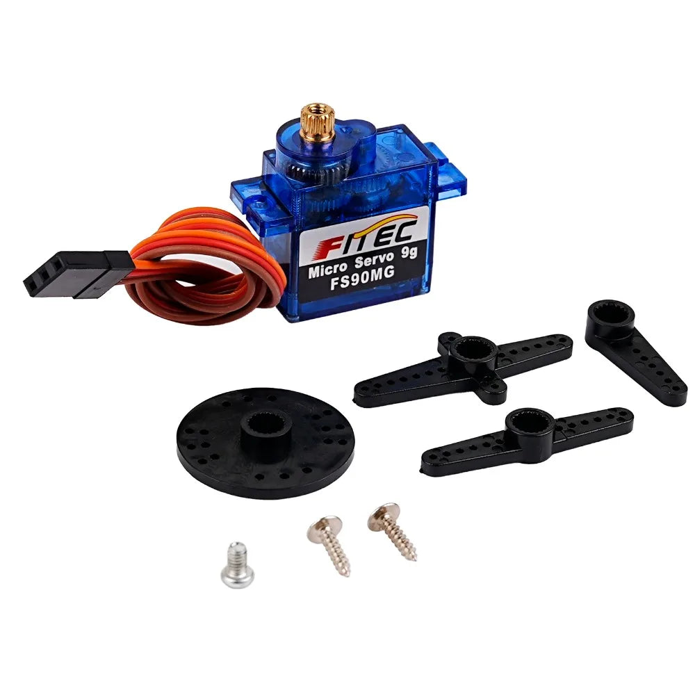 1/2/4/10PCS Feetech FS90MG 2.2KG 9g Digital Servo Metal Gear Micro Servo Motor 4.8-6V 180 Degree for 450 Helicopter Robot RC Car