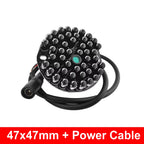 Invisible 940nm No Red Exposure at Night 48pcs IR Light Infrared Illuminator Board For CCTV Camera Night Vision + Power Cable