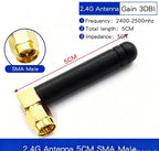 WiFi Antenna 6DBI 2.4GHz Foldable Glue Stick Antenna SMA Male Connector 2400-2500MHz Signal Booster For WiFi Router Wireless