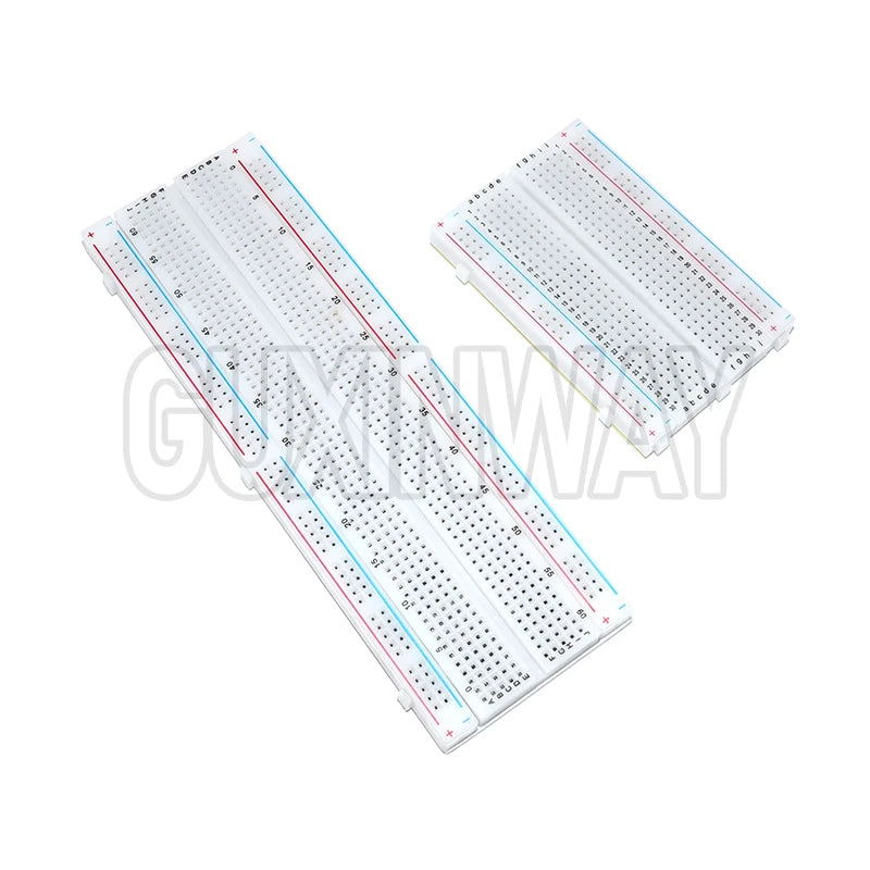 MB-102 Breadboard 400 830 Points Solderless PCB Bread Board Jumper Wire Cable Prototype Board DIY for Arduino Kit
