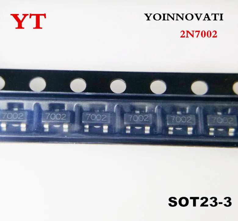100pcs/lot 2N7002LT 2N7002 7002 N-Channel MOSFET N-CH SOT23 Best Quality.